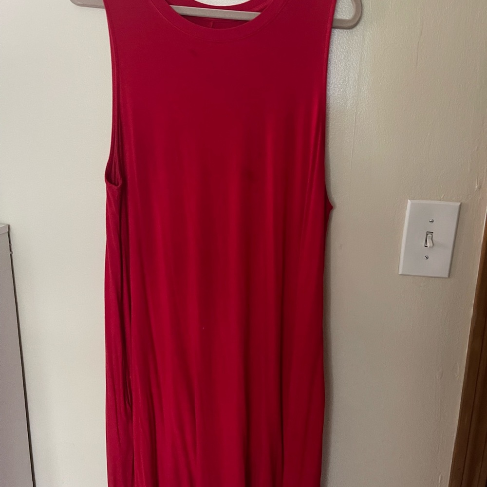 Red time and tru dress